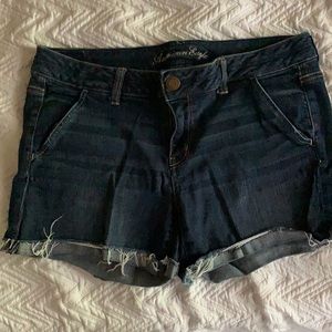 AE denim shorts